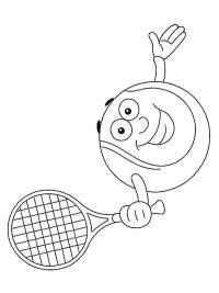Smilende tennisball