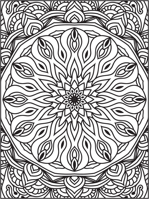 Mandala 2 Fargeleggingsside