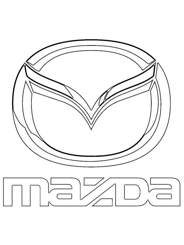 Mazda logo Fargeleggingsside