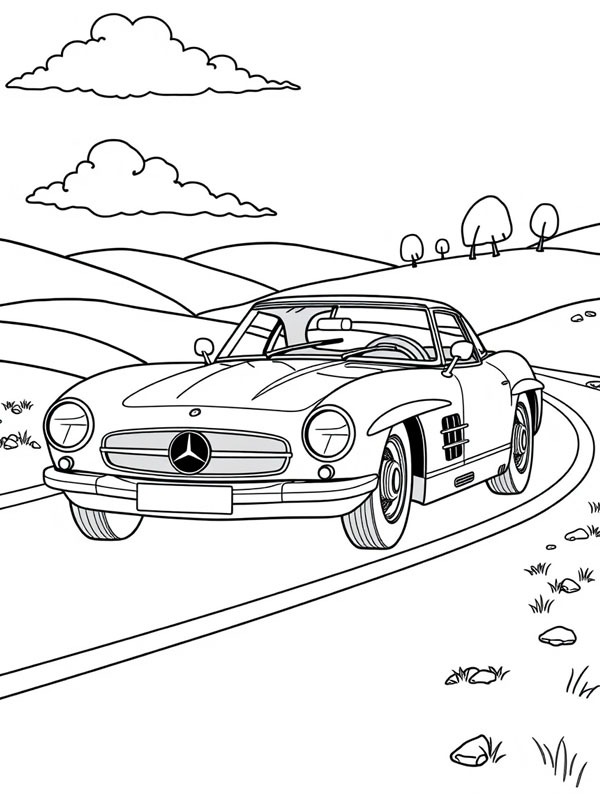 Mercedes-Benz 300 SLR Fargeleggingsside