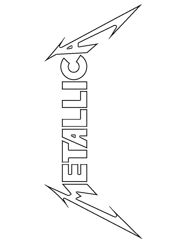 Metallica logo Fargeleggingsside