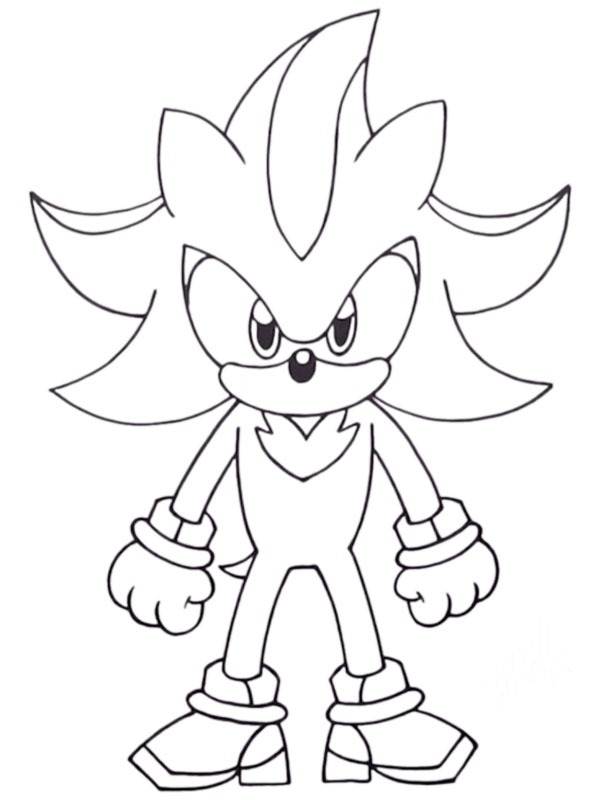 Shadow the Hedgehog Fargeleggingsside