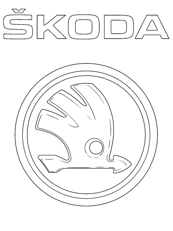 Škoda logo Fargeleggingsside